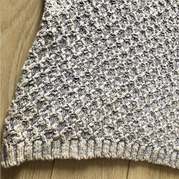 Anthropologie Pilcro Textured Wide Neck Cotton Sweater Size L - Picture 10 of 12